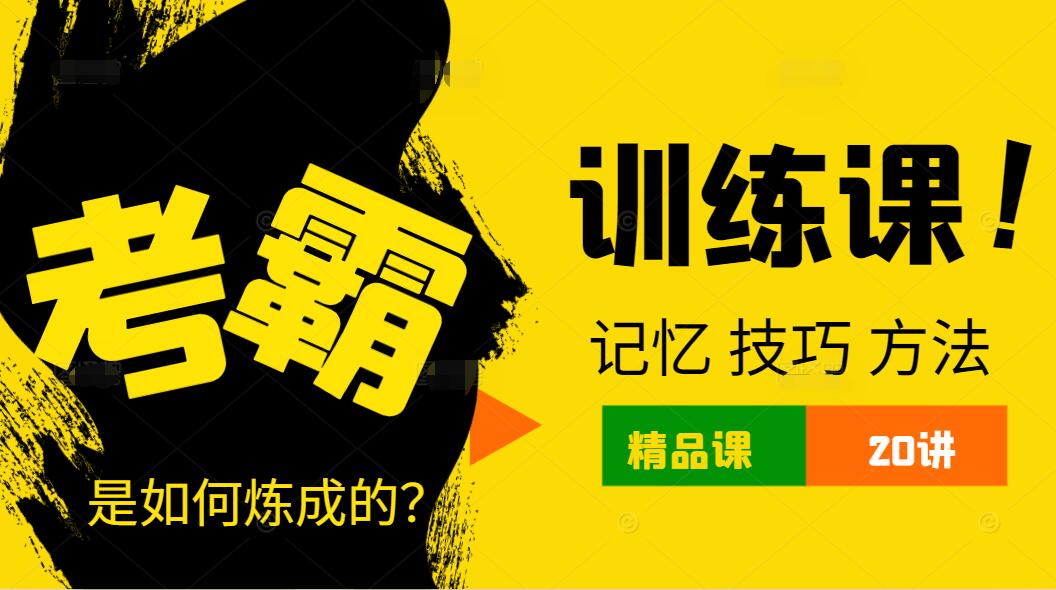 初中考霸训练营（记忆、技巧、方法）精品课